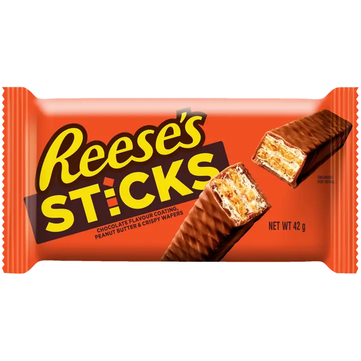 REESE'S STICKS maapähklivõi vahvlid 42G