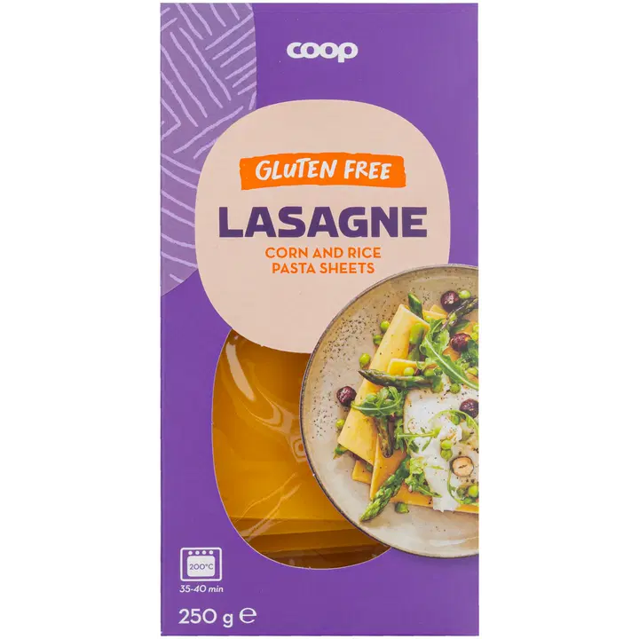 Coop lasagnelevy maissista ja riisistä gluteeniton 250 g
