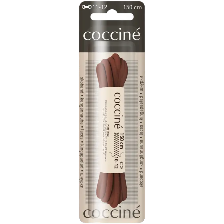 Coccine kengännauha 150 cm, ruskea