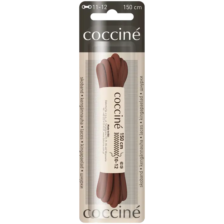 Coccine kengännauha 150 cm, ruskea