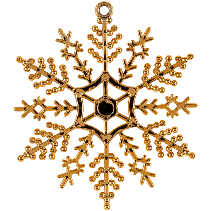 Lumehelves 11 cm 6 tk kuldne