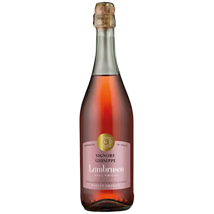 Signore Giuseppe Lambrusco roseeviini 8 til-% 0,75 l plo