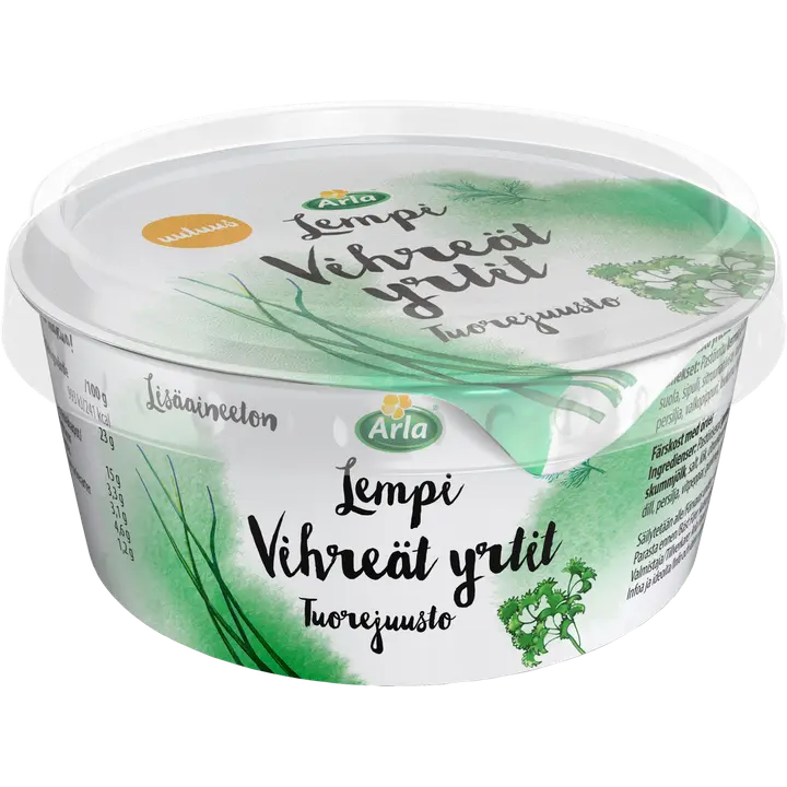 Arla Lempi Vihreät yrtit 160 g tuorejuusto