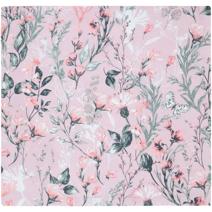 House sisustustyynynpäällinen Watercolor Flowers 50x50 cm, vaaleanpunainen