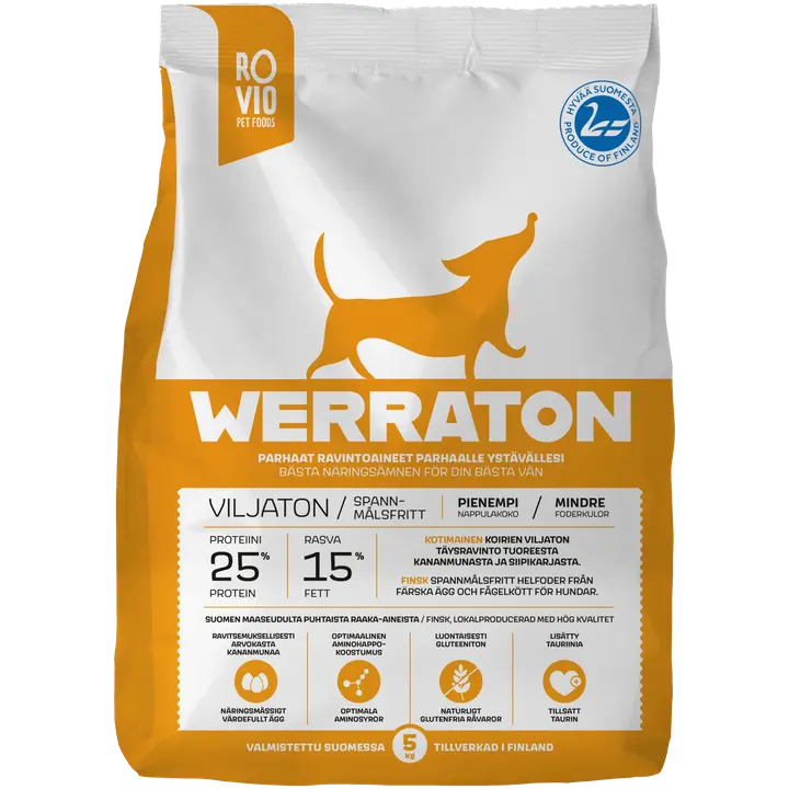 Werraton Viljaton koiranruoka 5 kg