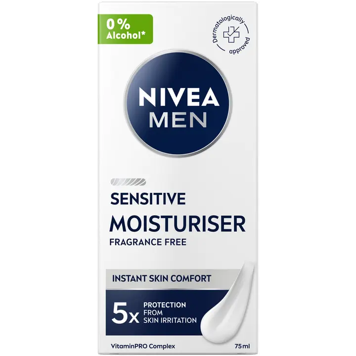 NIVEA MEN 75ml Sensitive Moisturiser -kasvovoide