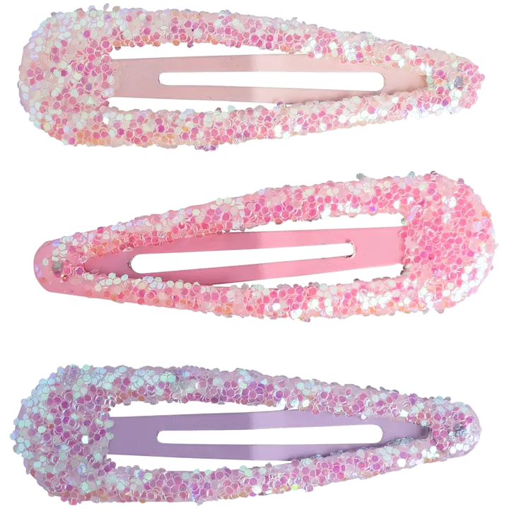 Juukseklambrid sädelusega laste 3tk