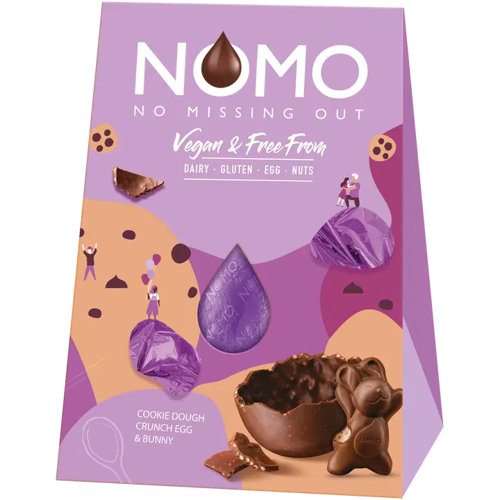 Kinnerton NOMO Vegan & Free From Cookie Dough Pääsiäismuna 160g