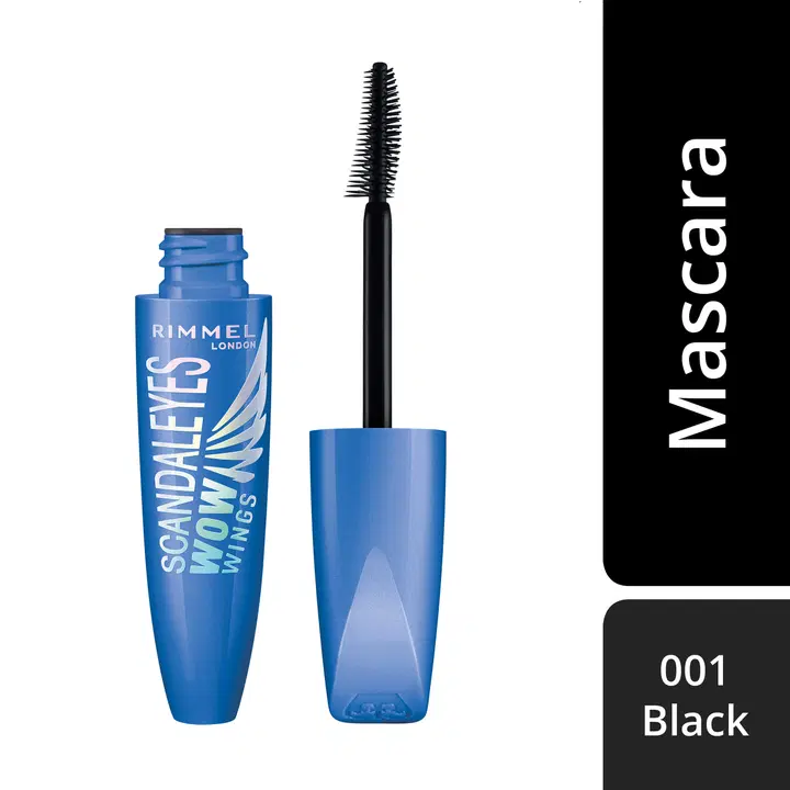 Rimmel London Scandaleyes Wow Wings Mascara WATERPROOF 12 ml 001 Black, ripsiväri
