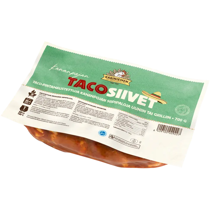 Kariniemen Kananpojan Tacosiivet 700 g