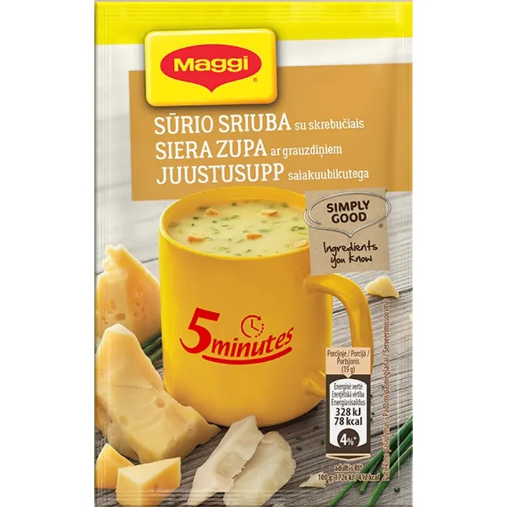 Maggi juustu kiirsupp 19 g