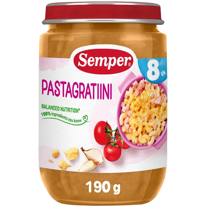 Semper Pastagratiini  8kk lastenateria 190g