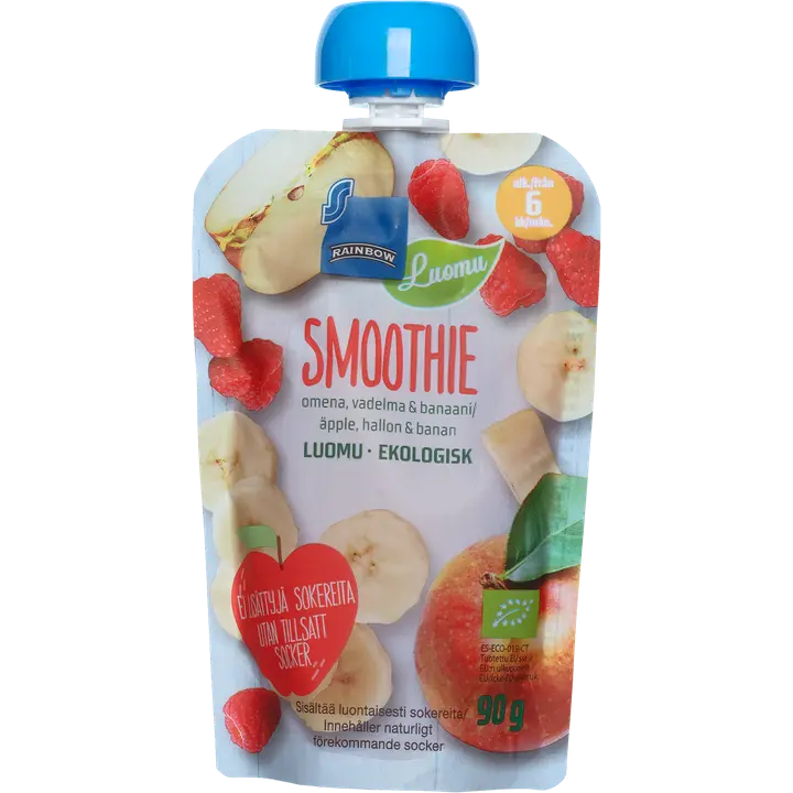 Rainbow luomu hedelmäsmoothie 90g