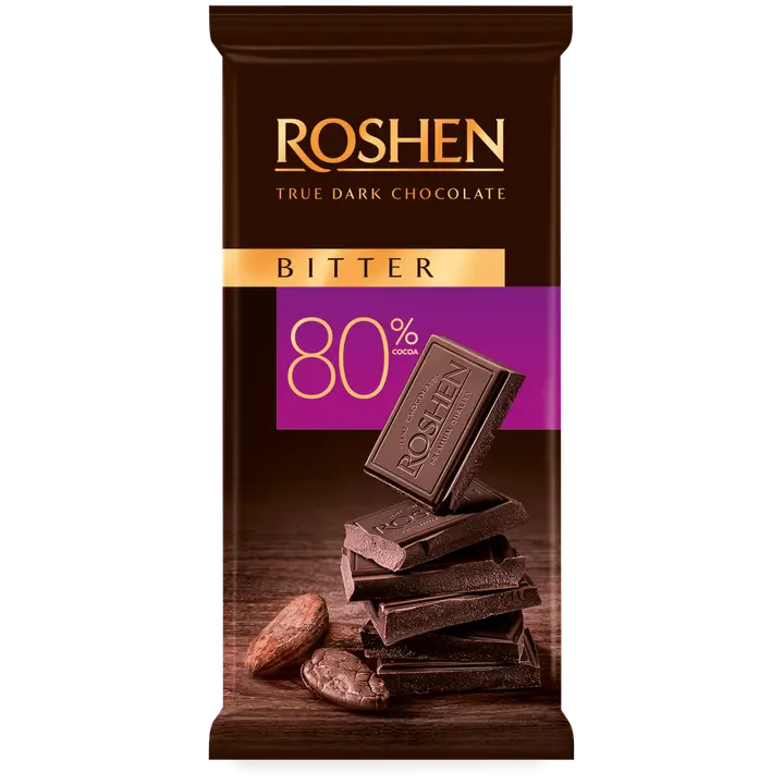 Roshen tume šokolaad Bitter 80% 85g