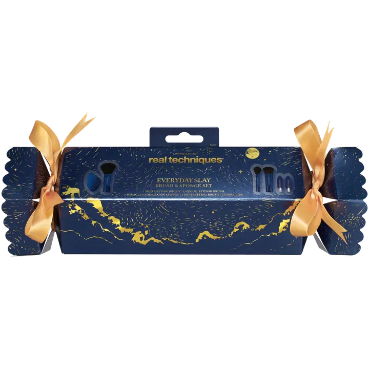 Real Techniques Everyday Slay Brush & Sponge Set-meikkisivellinsetti / lahjapakkaus