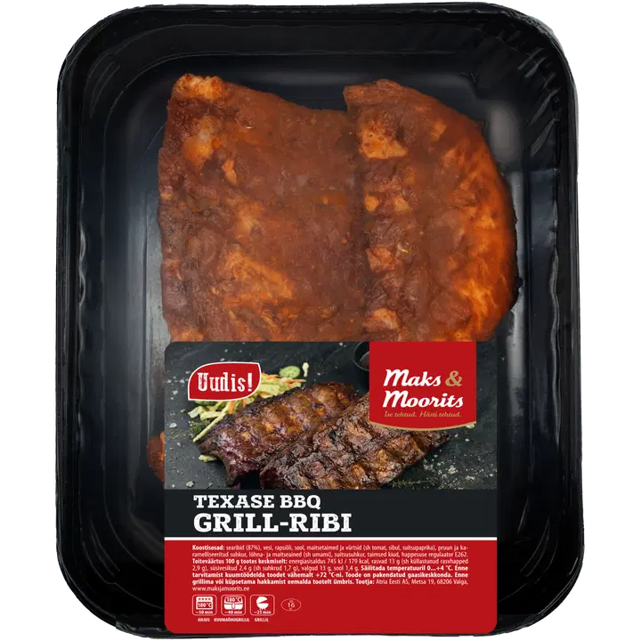 Maks & Moorits Texase BBQ grill-ribi ~ 1kg