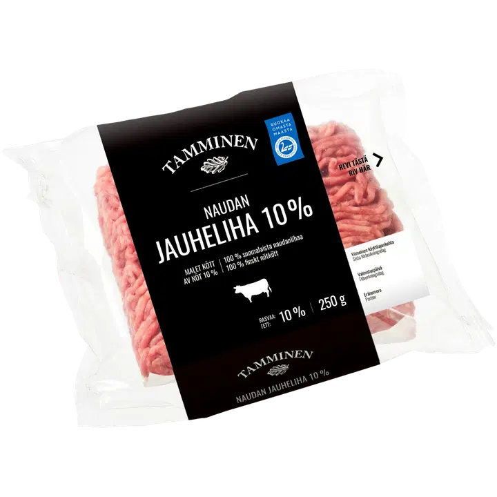 Tamminen naudan jauheliha 10% 250g
