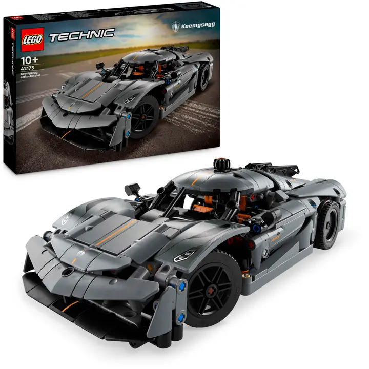 LEGO® Technic 42173 - Harmaa hyperauto Koenigsegg Jesko Absolut