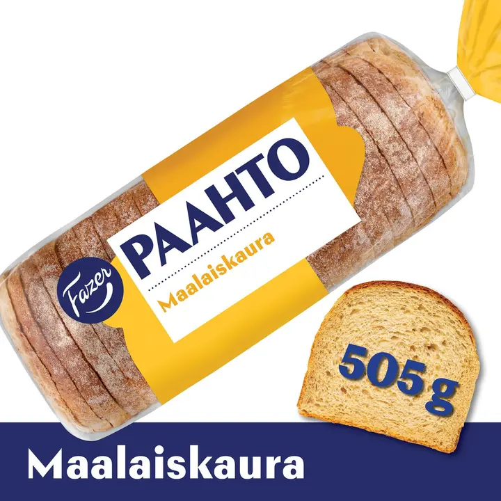 Fazer Paahto Maalaiskaura 540g, paahtoleipä