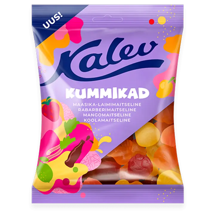 Kalev Kummikad rõõmsate kummikommide segu 120g