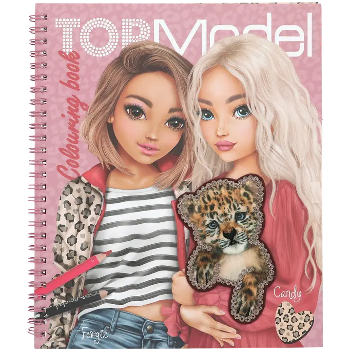 TOPModel värityskirja paljeteilla LEOHEART