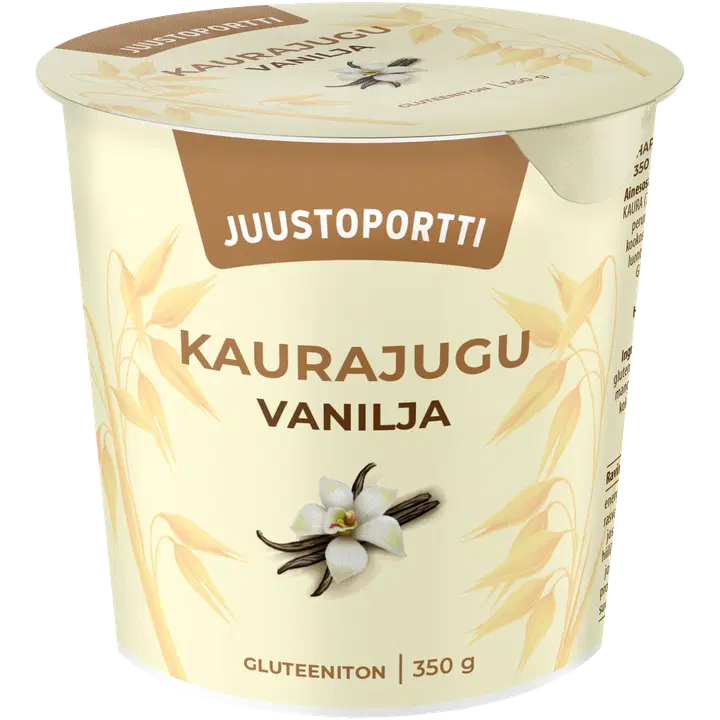 Juustoportti kauravälipala 350g vanilja gluteeniton