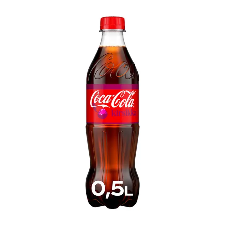 Coca-Cola Original Taste Kirsikka virvoitusjuoma muovipullo 0,5 L