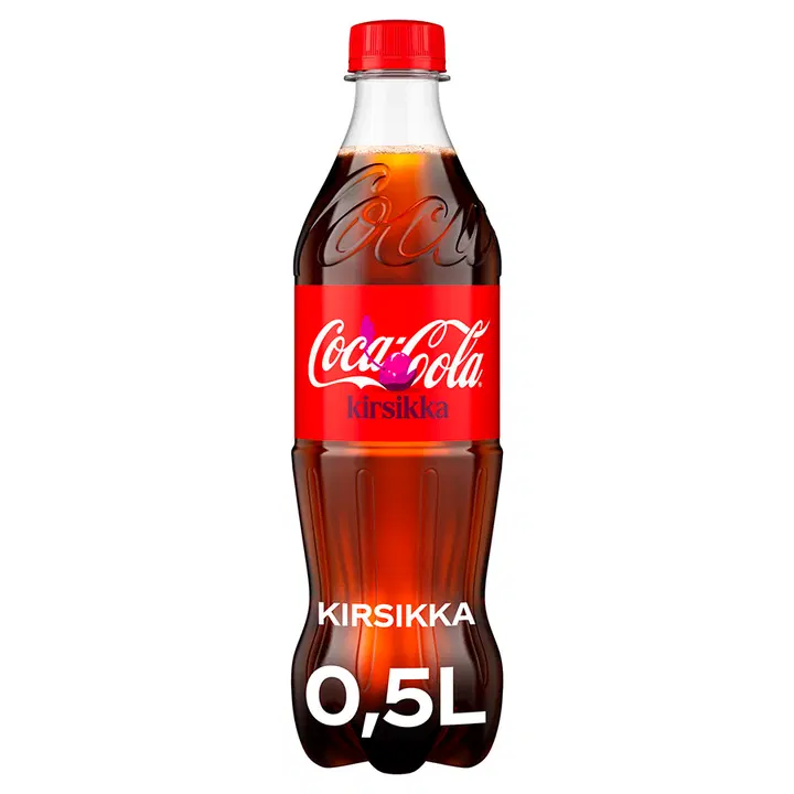 Coca-Cola Original Taste Kirsikka virvoitusjuoma muovipullo 0,5 L