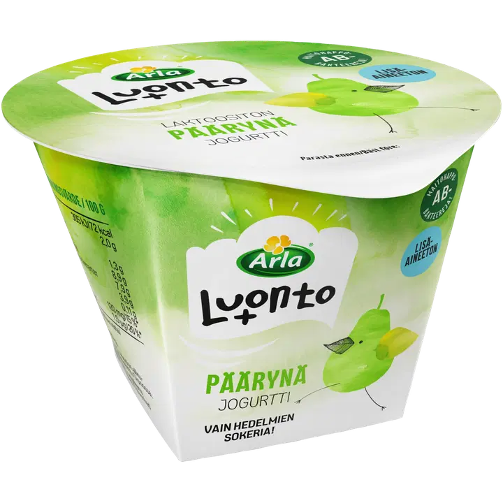 Arla Aamu+ AB laktoositon 175 g päärynäjogurtti