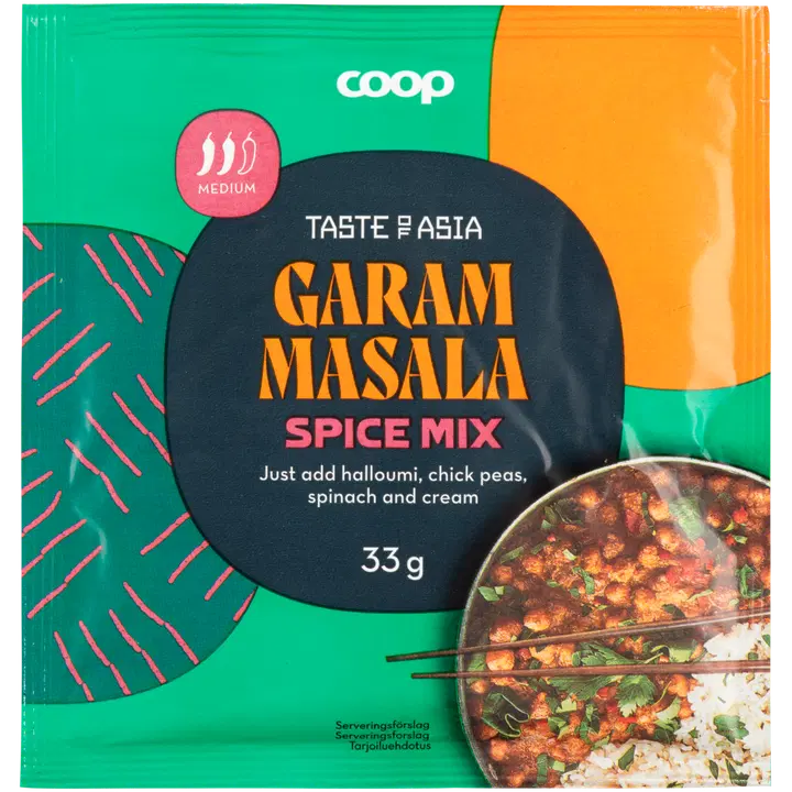 Coop Taste of Asia Garam Masala mausteseos 33 g