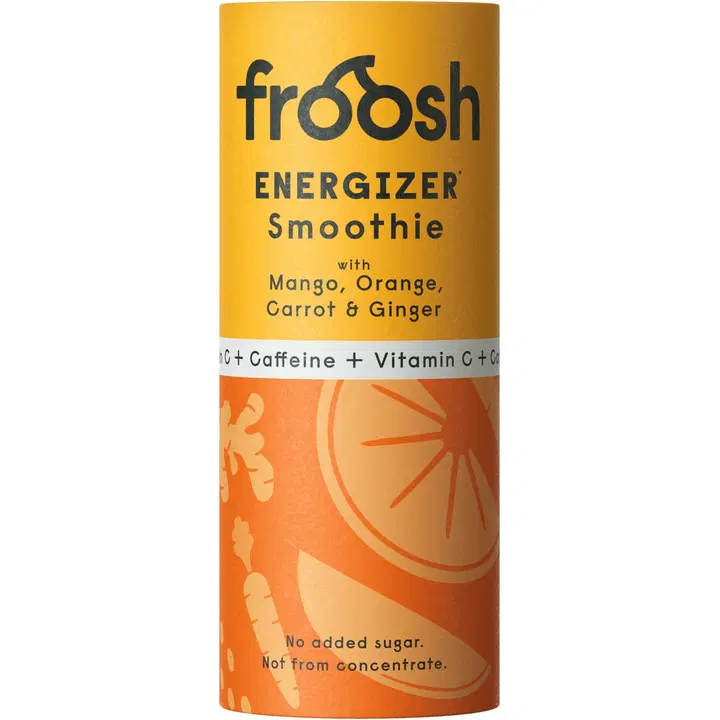 Froosh Smoothie Energizer Mango, appelsiini, porkkana ja inkivääri 235 ml