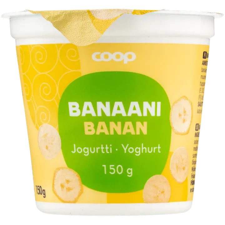 Coop banaanijogurtti 150 g