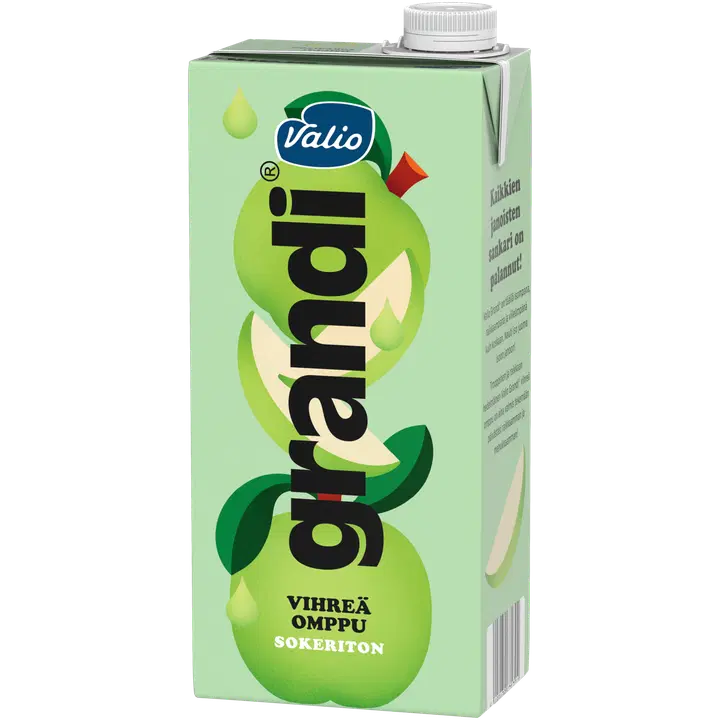 Valio Grandi® vihreä omppu sokeriton mehujuoma 1 l