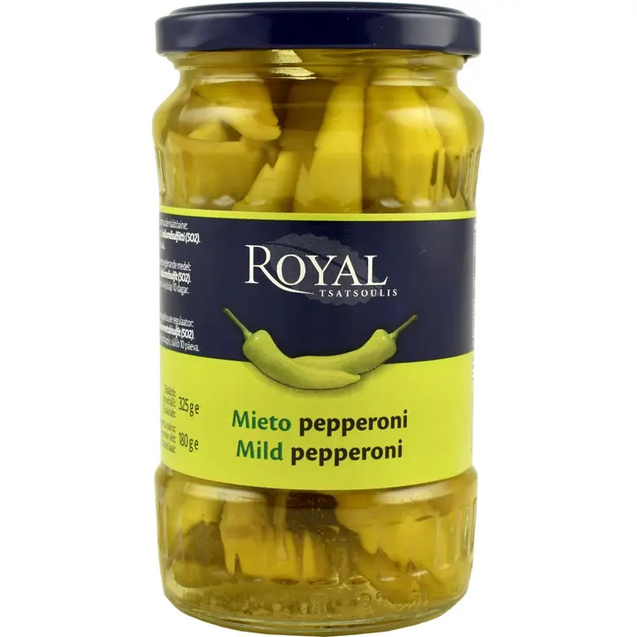 Royal 325/180g vihreä mieto pepperoni
