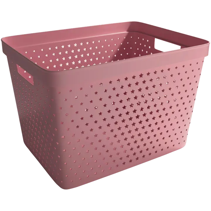 Nordiska Plast säilytyslaatikko Star 19 l dusty pink