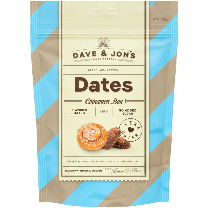 Dave&Jons taatelit kanelipulla 125 g