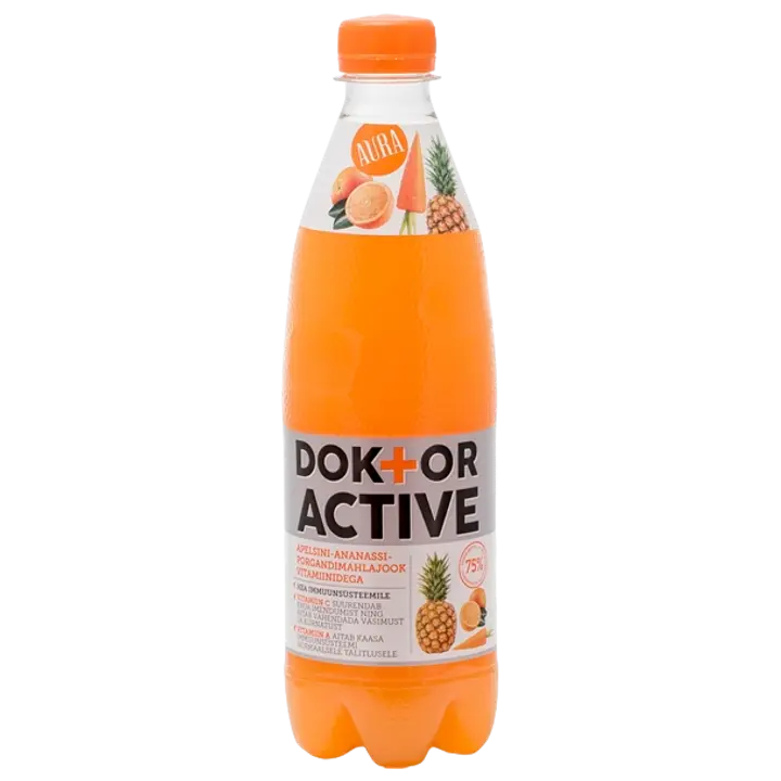 Dr. Active apelsini-ananassi-porgandi mahlajook 500ml