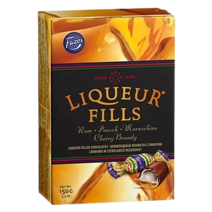 Fazer likööritäidisega šokolaadikompvekid 150 g