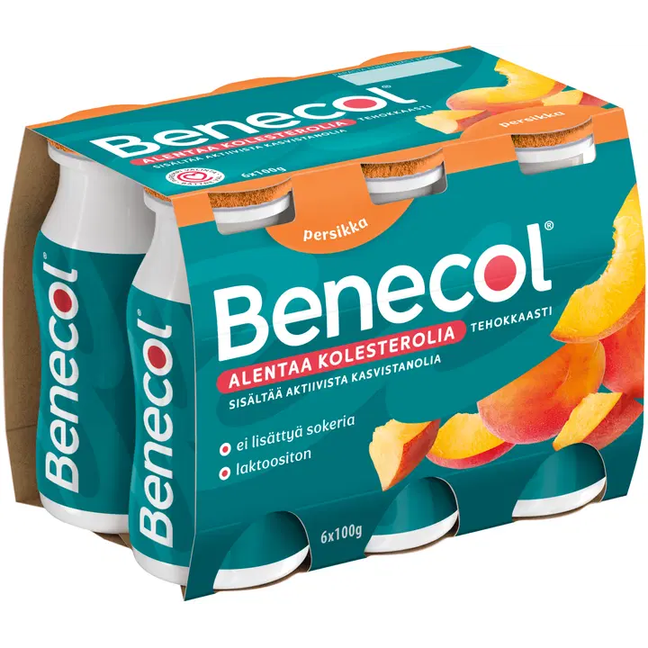 Benecol 6x100g persikka jogurttijuoma