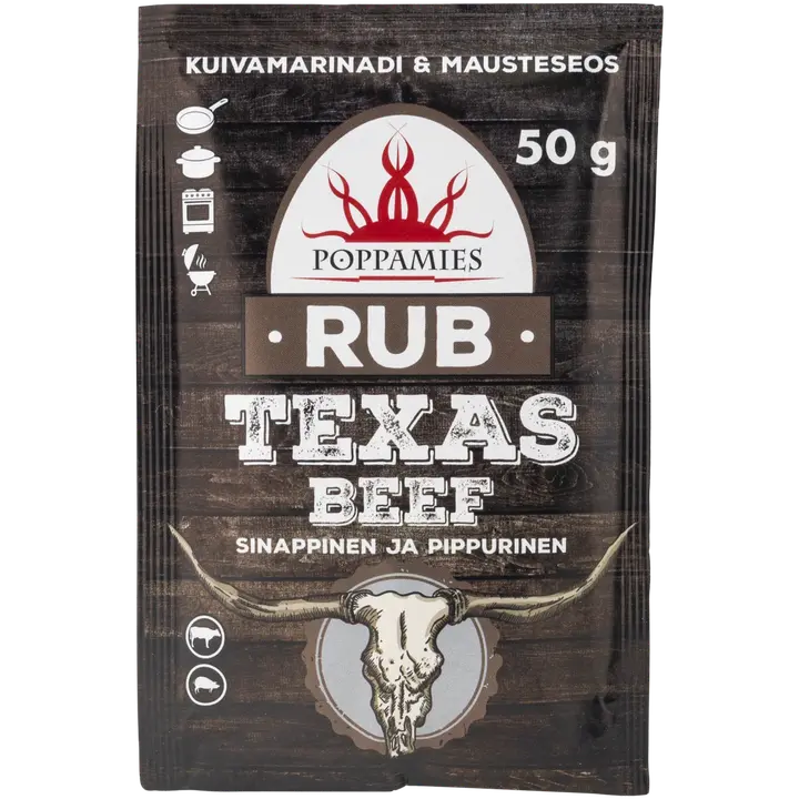 Poppamies Rub Texas Beef mausteseos 50g