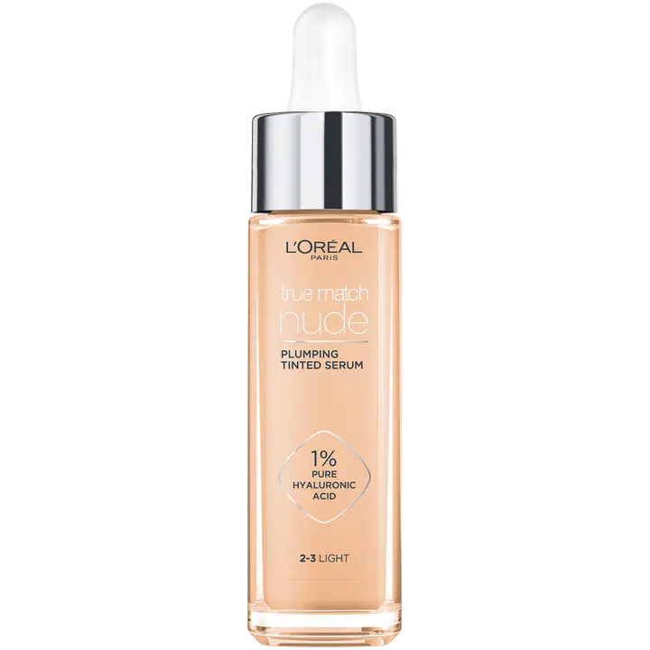 L'Oréal Paris True Match Nude Plumping Tinted Serum kosteuttaa ja tasoittaa ihon sävyä Light 30 ml