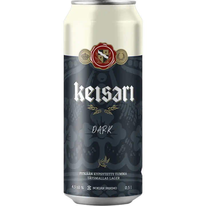 Keisari Dark olut 0,5l 4,5 til-% tölkki