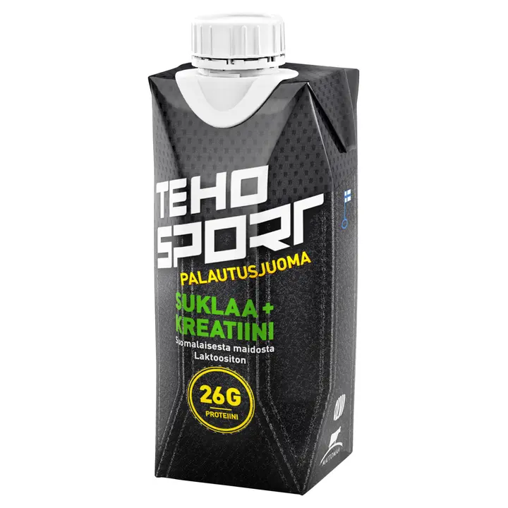 TEHO Sport palautusjuoma Suklaa + kreatiini 0,33 l