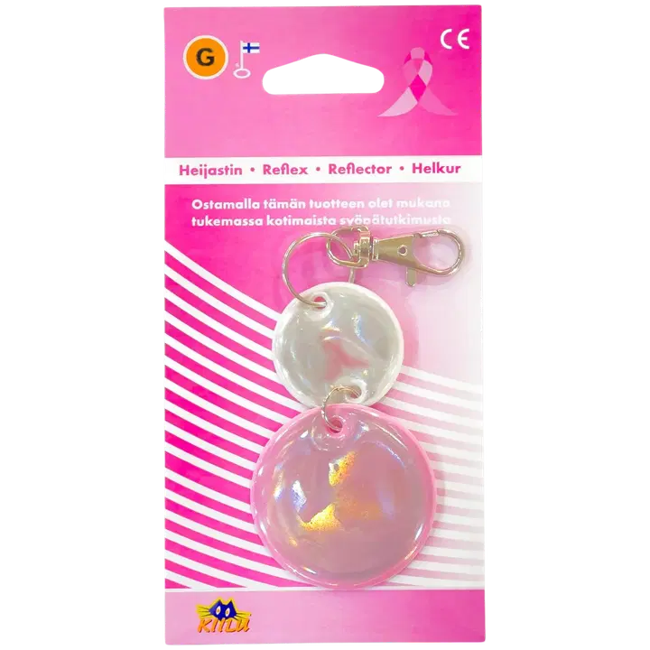 Kiilu G Roosa Nauha koruheijastin