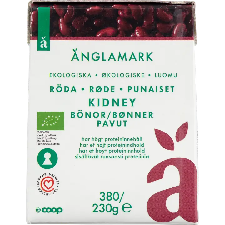 Änglamark kidneypavut luomu 380/230 g