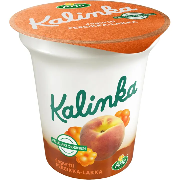 Arla Kalinka 150 g persikka-lakka vähälaktoosinen kerrosjogurtti