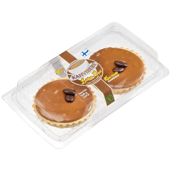 Laitilan Leipä KAHVIBEBE 2x80 g Vegaaninen, Laktoositon, Maidoton