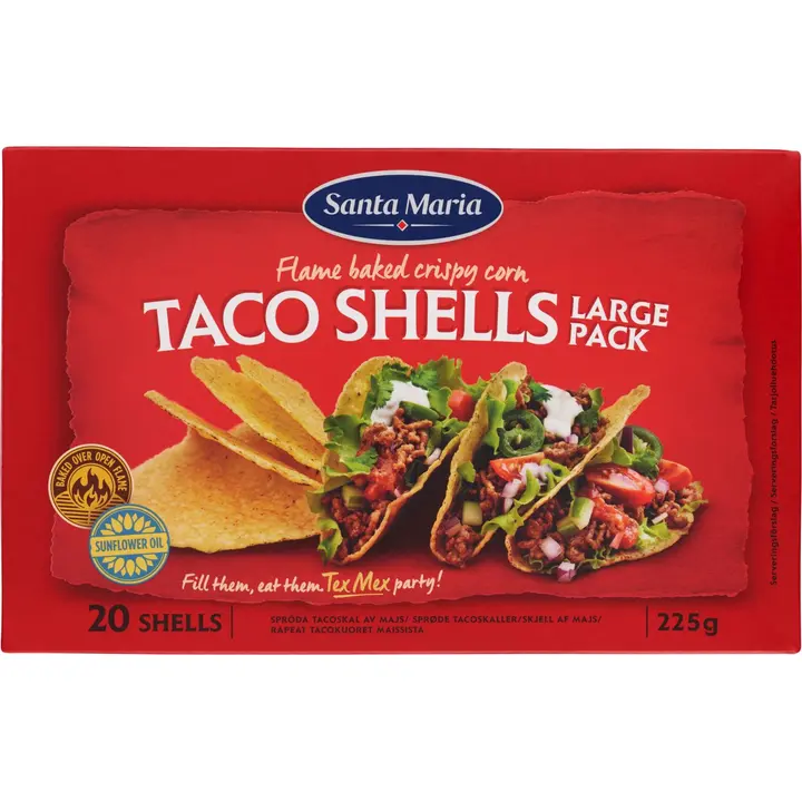 Santa Maria Taco Shells 20-pack, tacokuoret 20 kpl, 225g