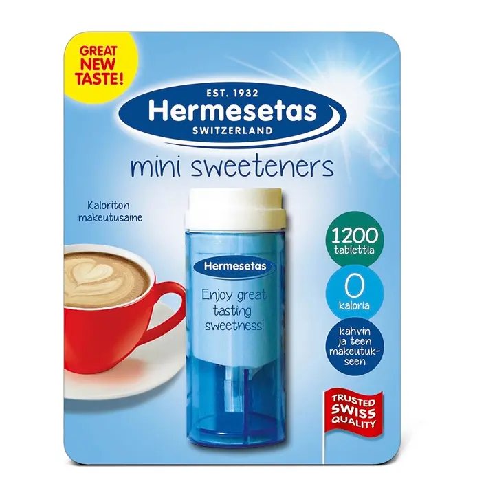 Hermesetas 1200kpl Mini Sweeteners pöytämakeutusainetabletti