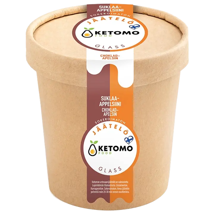 Ketomo Food Suklaa-appelsiinijäätelö 473ml